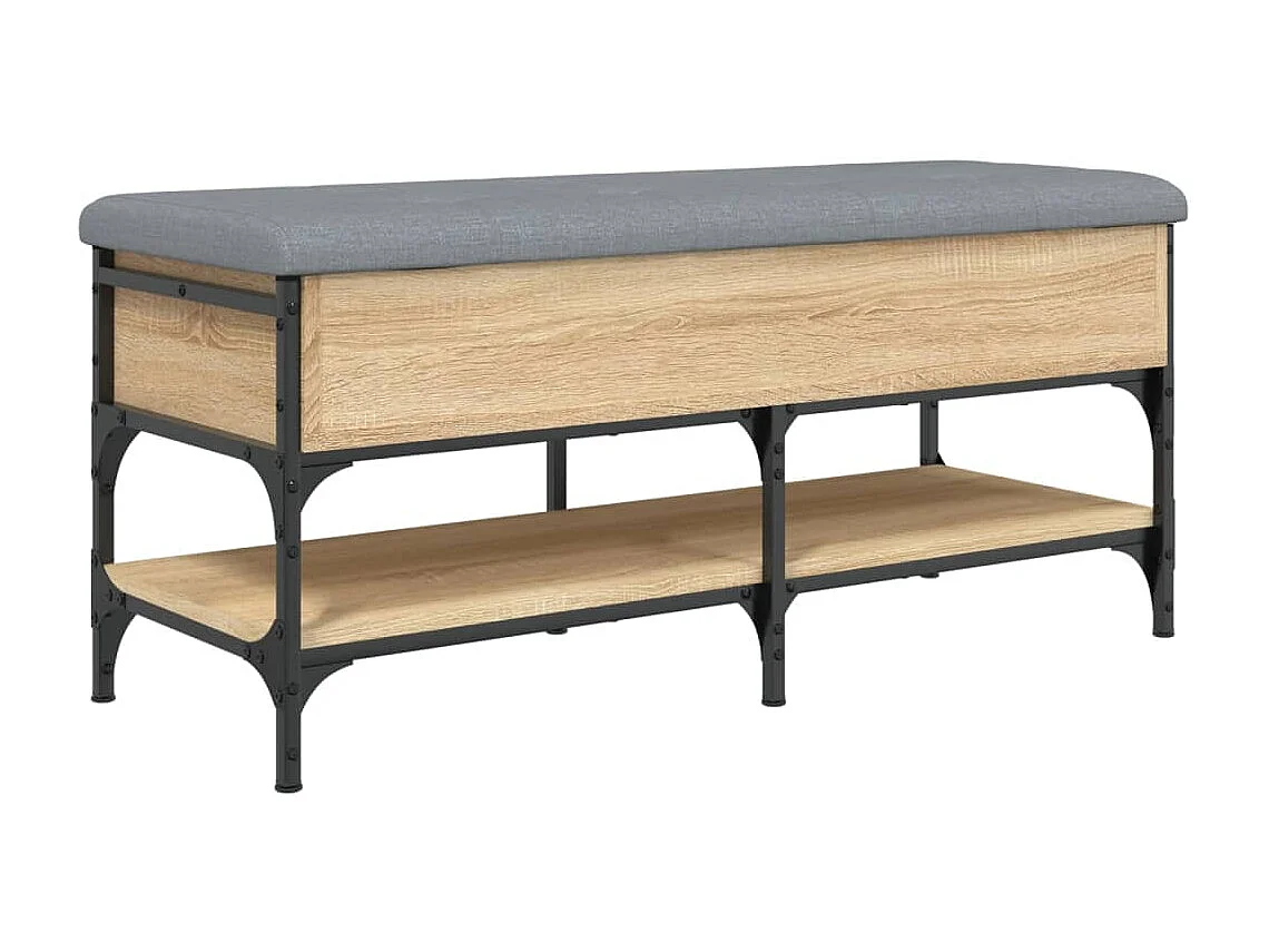 Banc à chaussures chêne sonoma 102x42x45 cm bois d'ingénierie