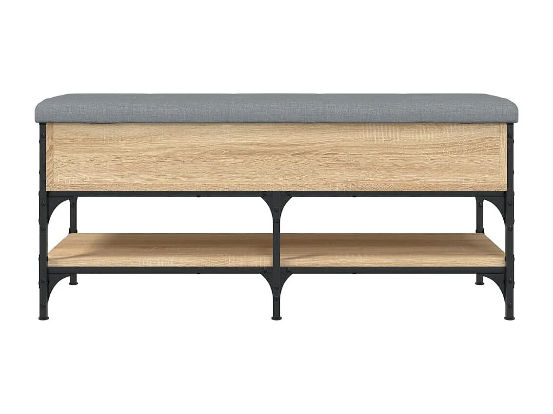 Banc à chaussures chêne sonoma 102x42x45 cm bois d'ingénierie