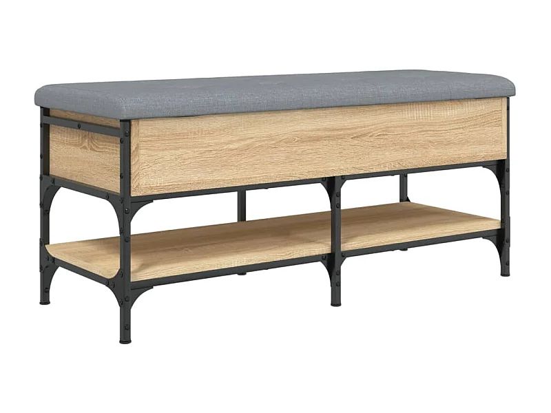 Banc à chaussures chêne sonoma 102x42x45 cm bois d'ingénierie