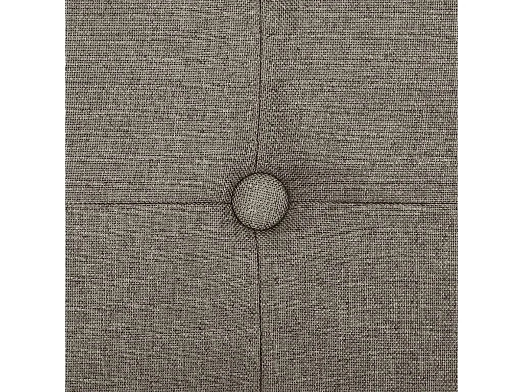 Banc de rangement pliable Taupe Faux lin