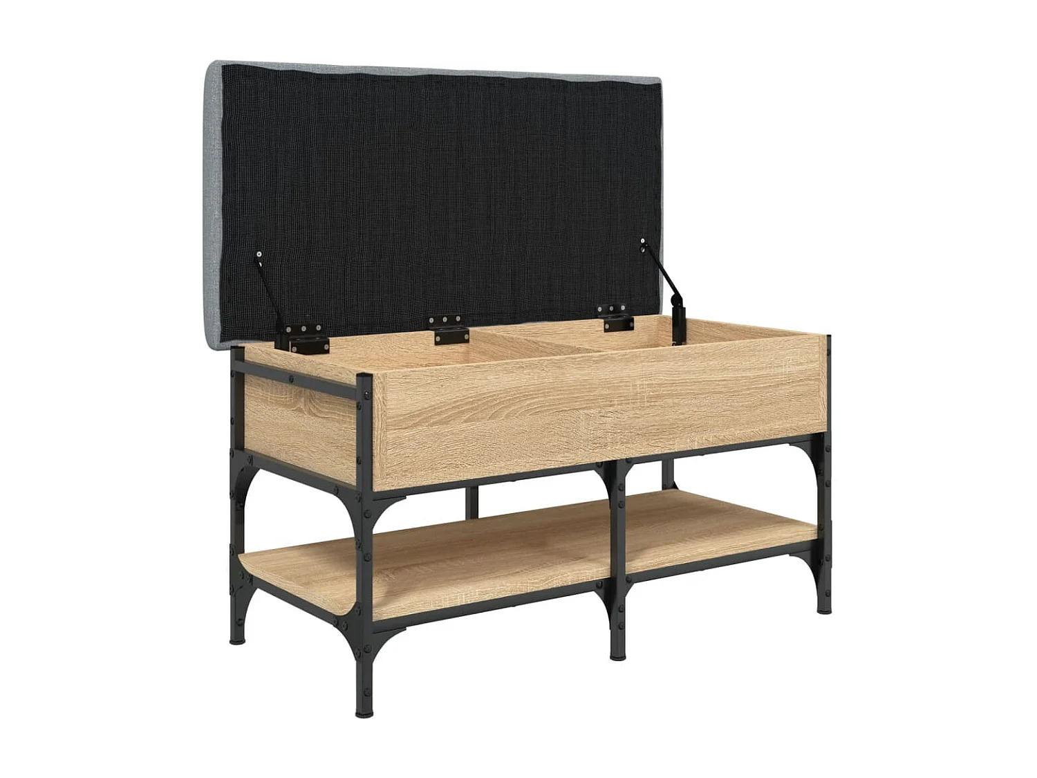 Banc à chaussures chêne sonoma 82x42x45 cm bois d'ingénierie