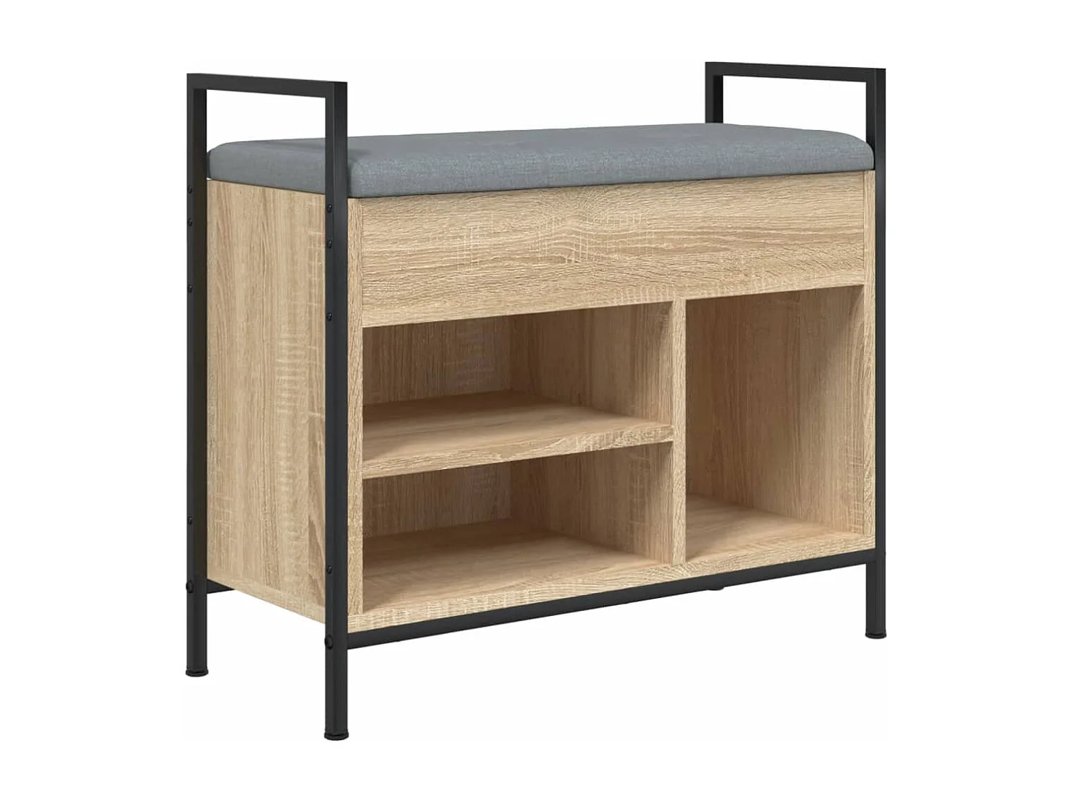 Schuhbank Sonoma-Eiche 65,5x32x57,5 cm Holzwerkstoff