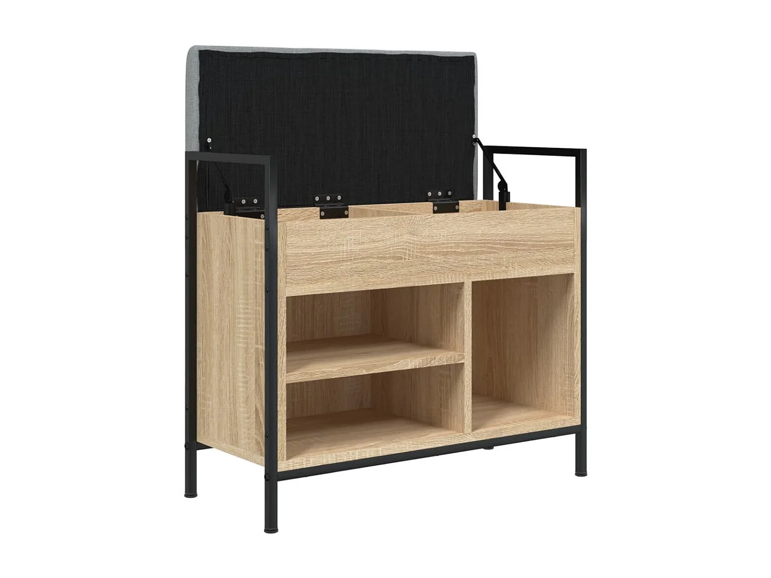 Schuhbank Sonoma-Eiche 65,5x32x57,5 cm Holzwerkstoff