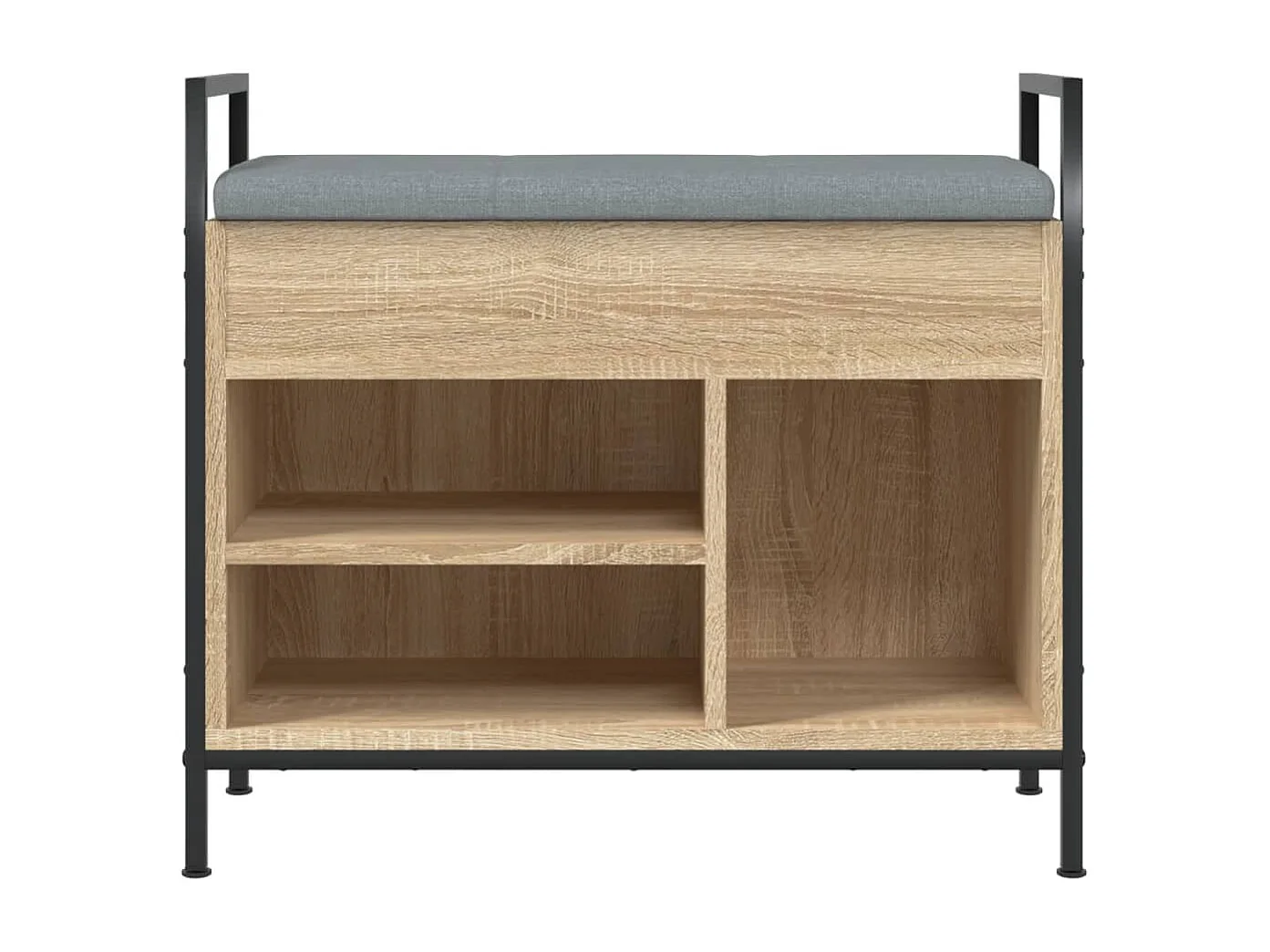 Schuhbank Sonoma-Eiche 65,5x32x57,5 cm Holzwerkstoff