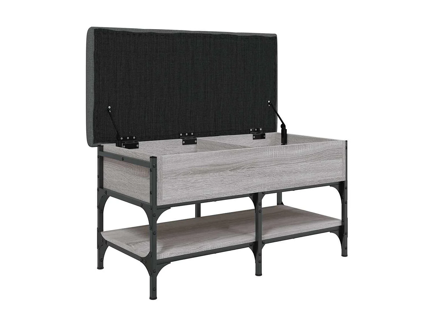 Banco sapateira 82x42x45 cm derivados madeira cinzento sonoma