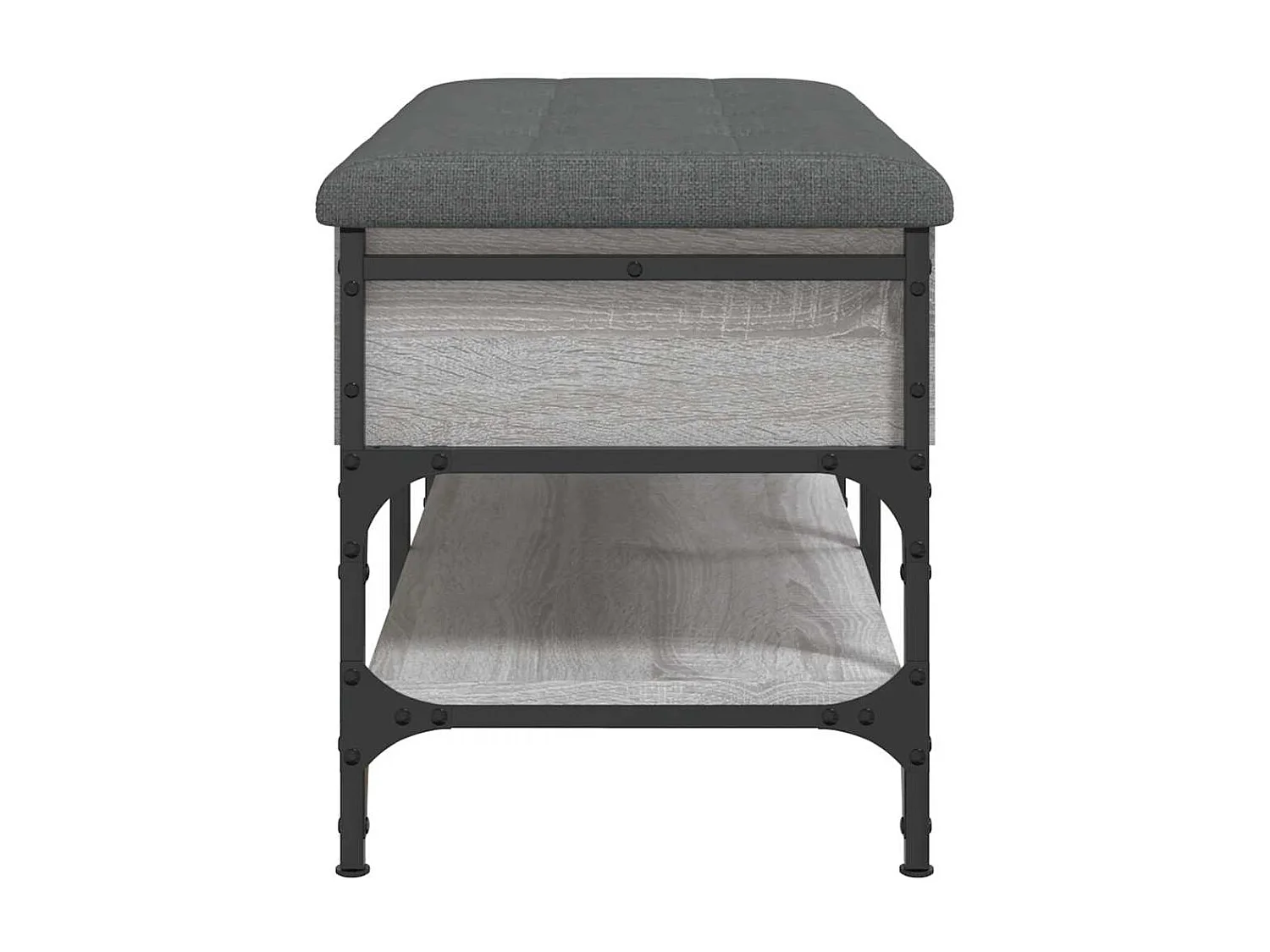 Schuhbank Grau Sonoma 82x42x45 cm Holzwerkstoff