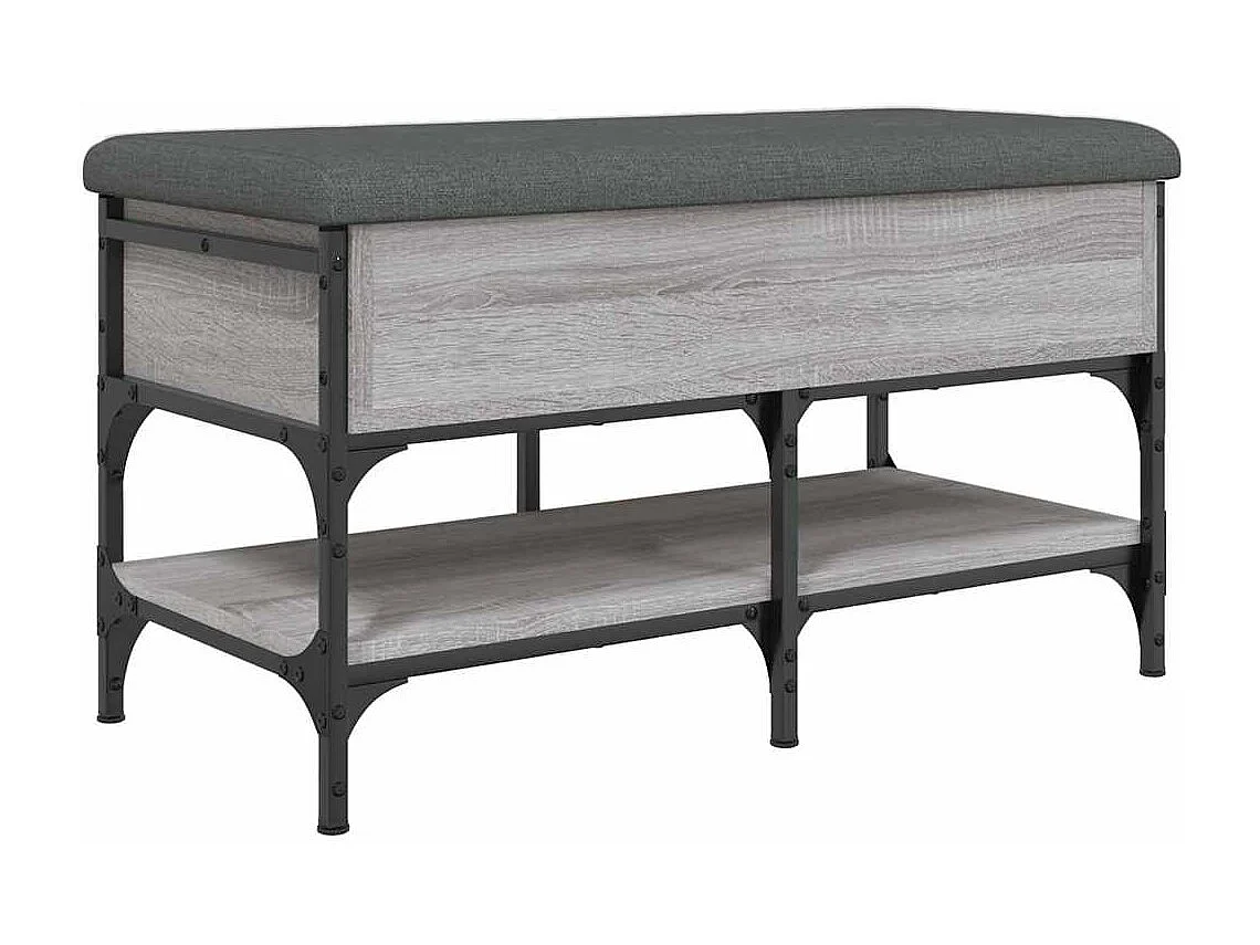 Schuhbank Grau Sonoma 82x42x45 cm Holzwerkstoff
