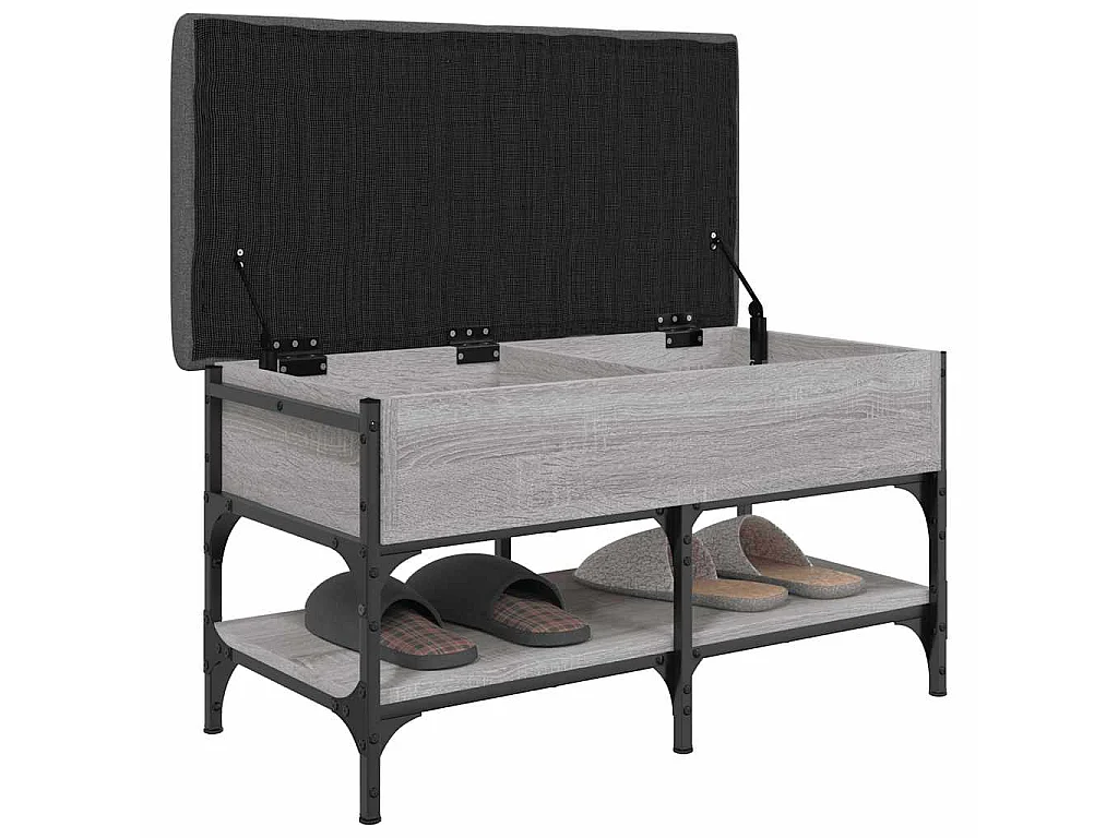 Schuhbank Grau Sonoma 82x42x45 cm Holzwerkstoff