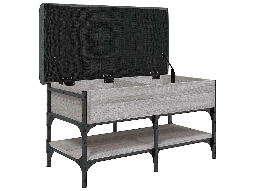 Schuhbank Grau Sonoma 82x42x45 cm Holzwerkstoff