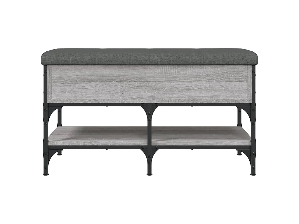 Schuhbank Grau Sonoma 82x42x45 cm Holzwerkstoff