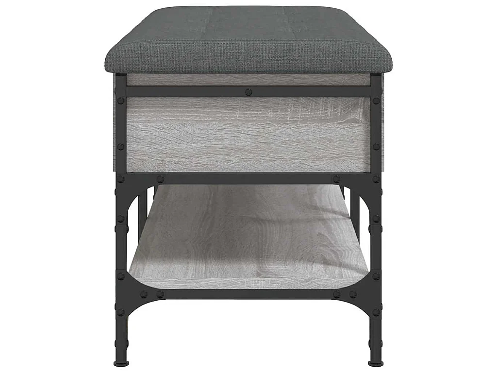 Schuhbank Grau Sonoma 82x42x45 cm Holzwerkstoff