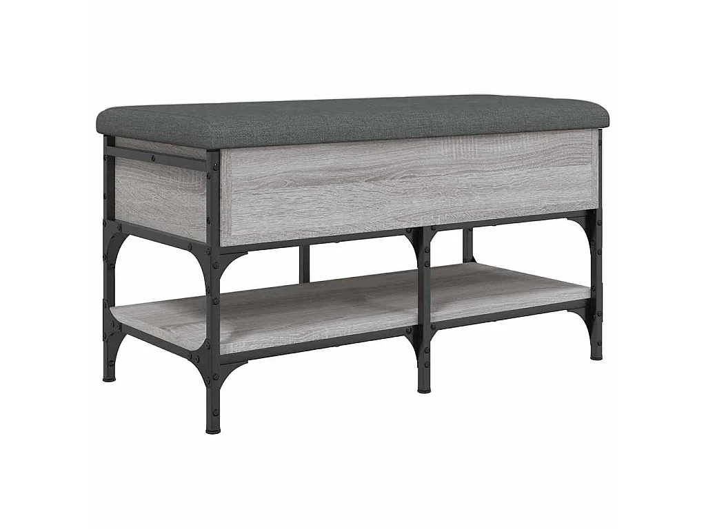 Schuhbank Grau Sonoma 82x42x45 cm Holzwerkstoff