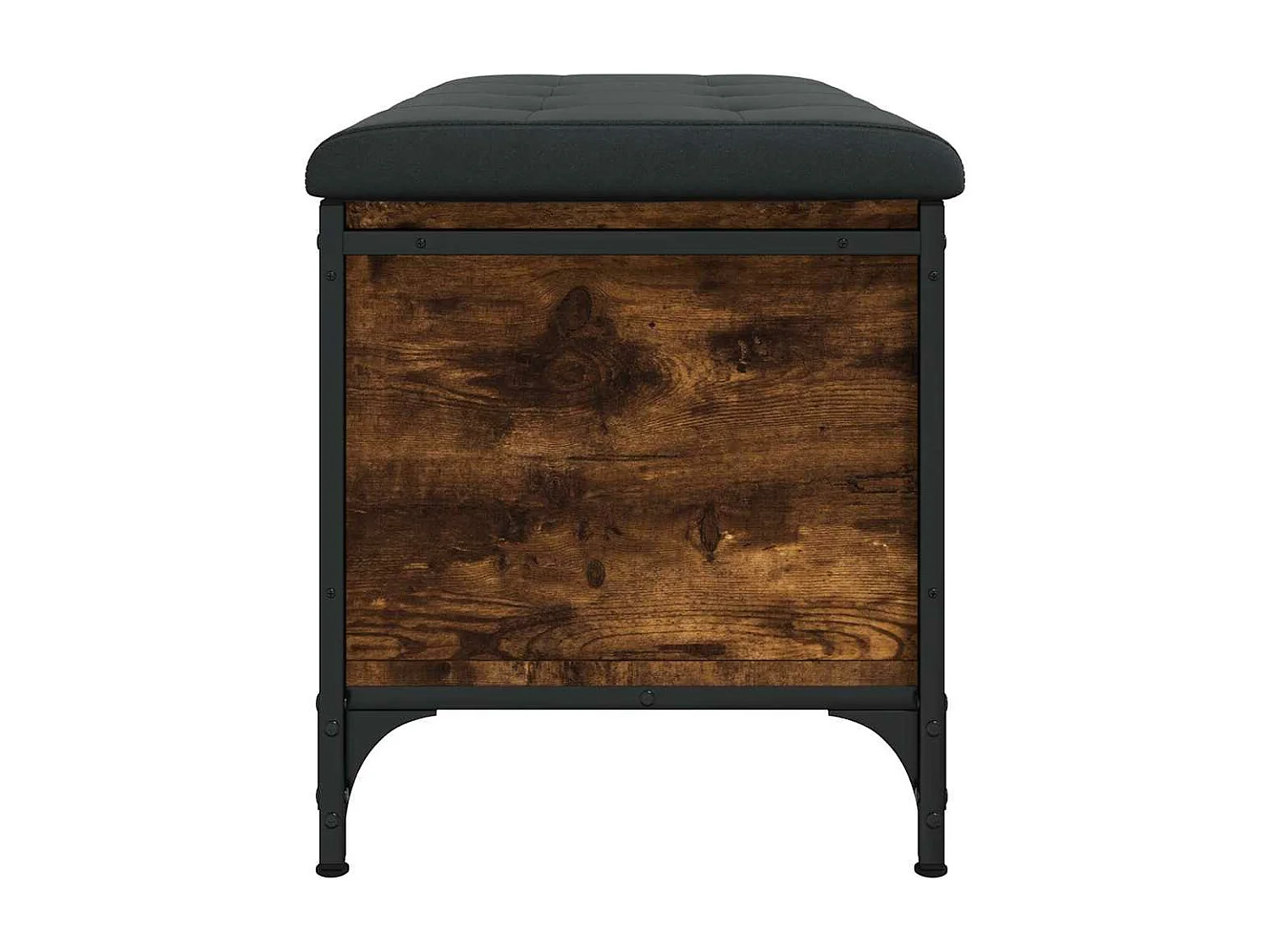 Banco de arrumação 82x42x45cm derivados madeira carvalho fumado