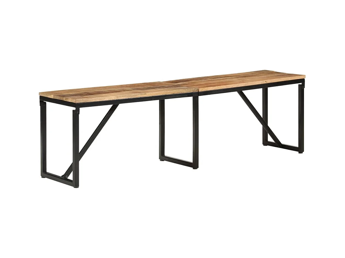 Banc 160x35x46 cm bois massif de manguier