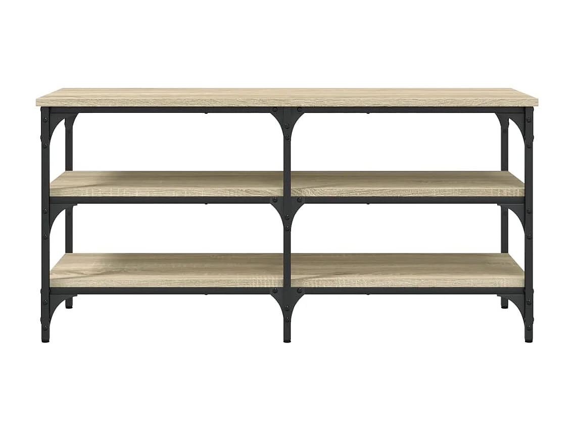 Banc à chaussures chêne sonoma 100x38,5x49 cm bois d'ingénierie