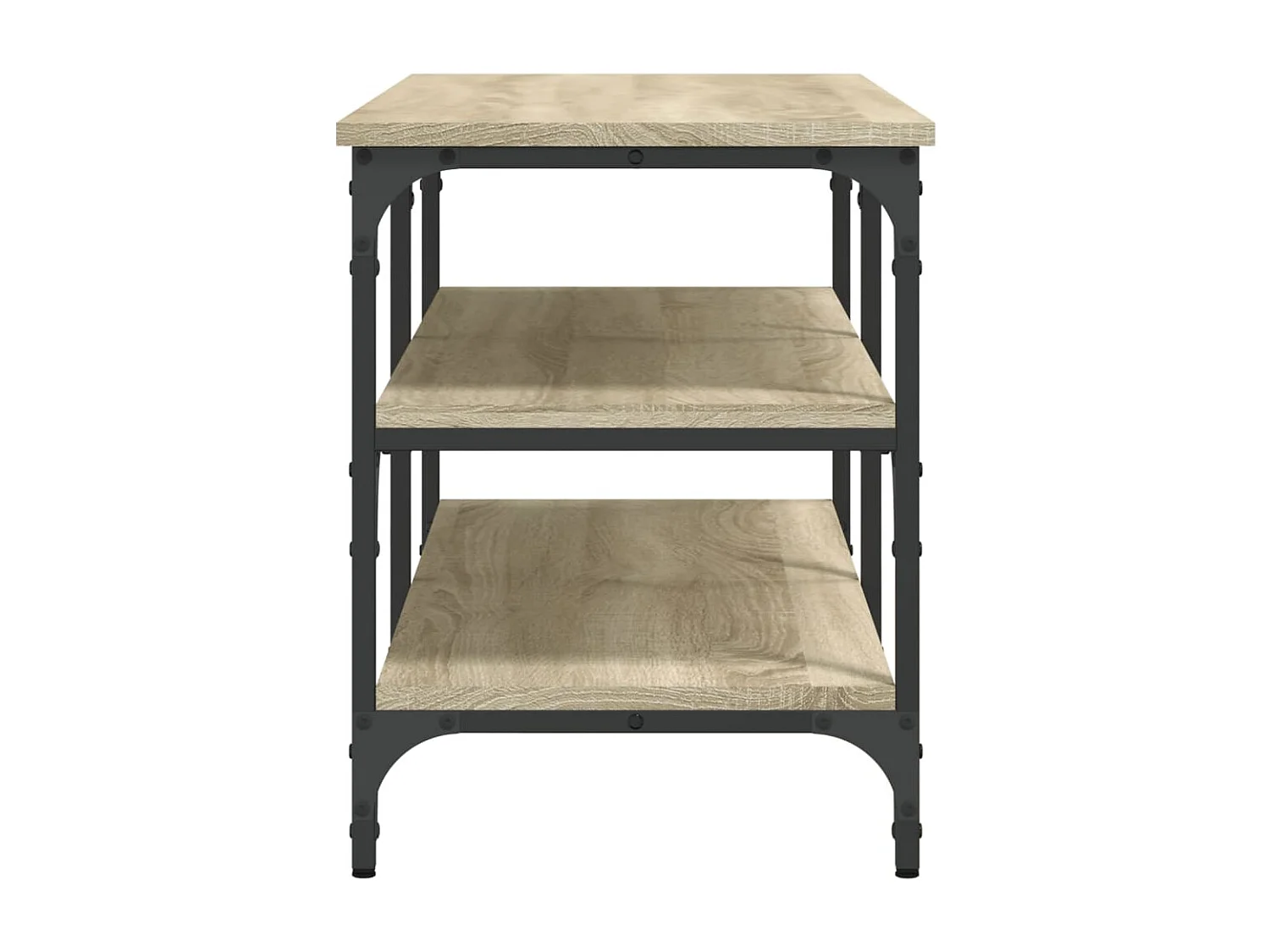 Banc à chaussures chêne sonoma 100x38,5x49 cm bois d'ingénierie