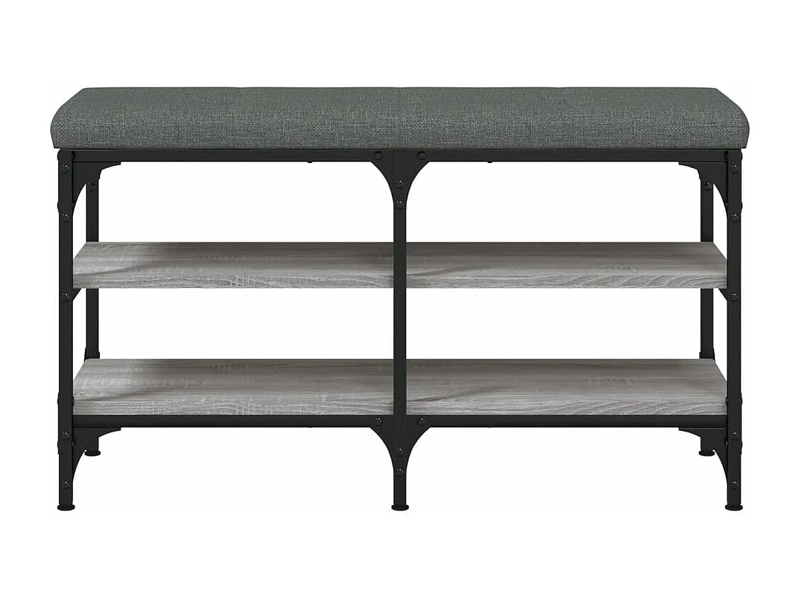Schuhbank Grau Sonoma 82x32x47 cm Holzwerkstoff