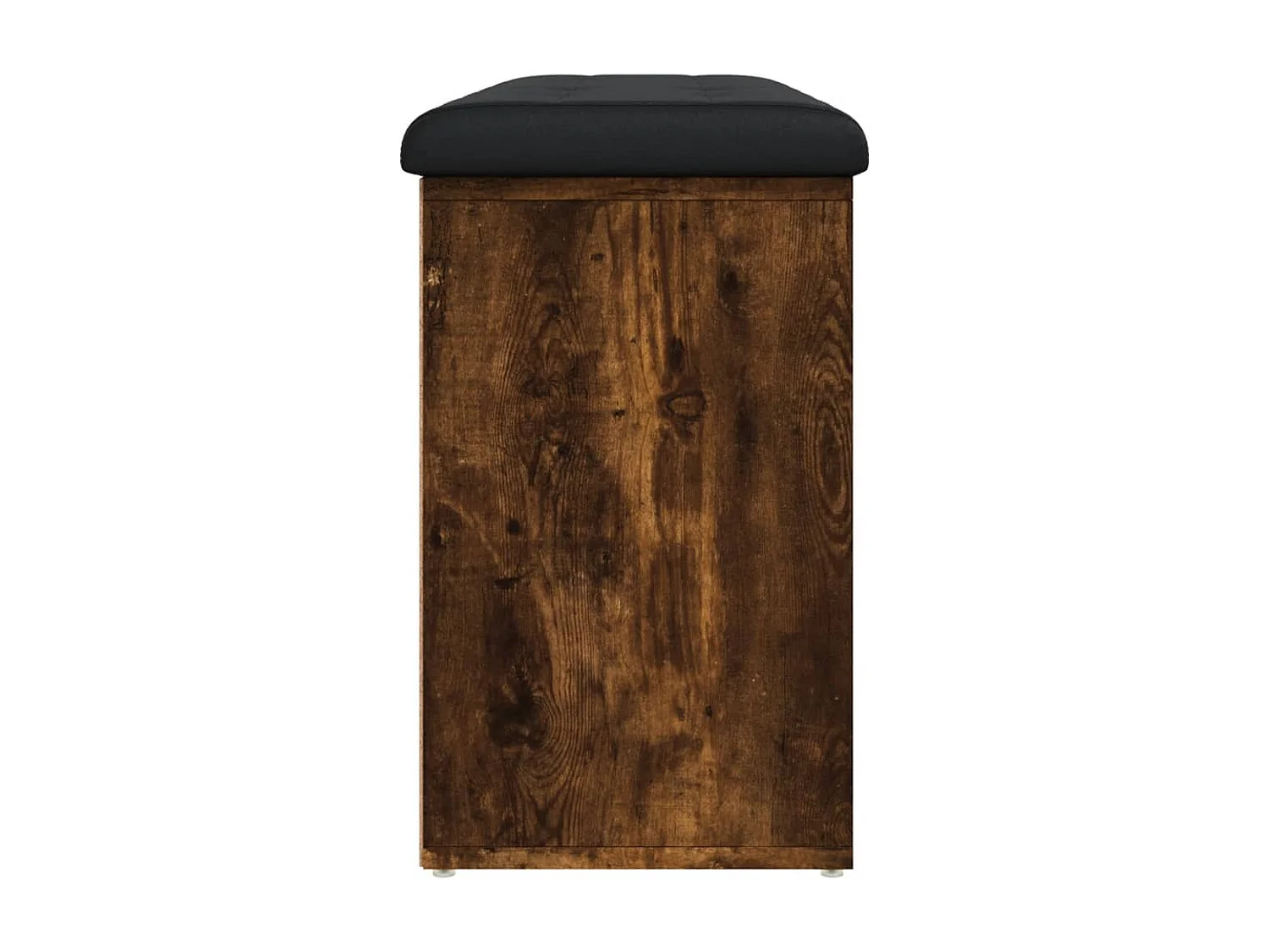 Banco zapatero madera de ingeniería roble ahumado 102x32x50 cm