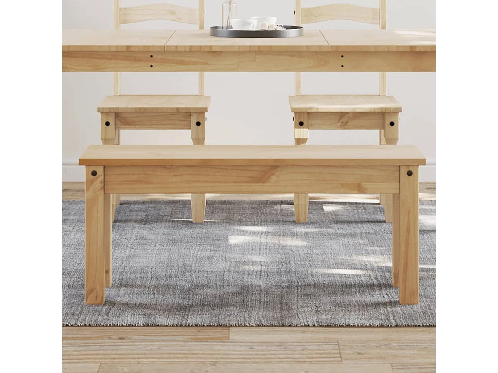 Eetkamerbank Panama 105x30x45 cm massief grenenhout