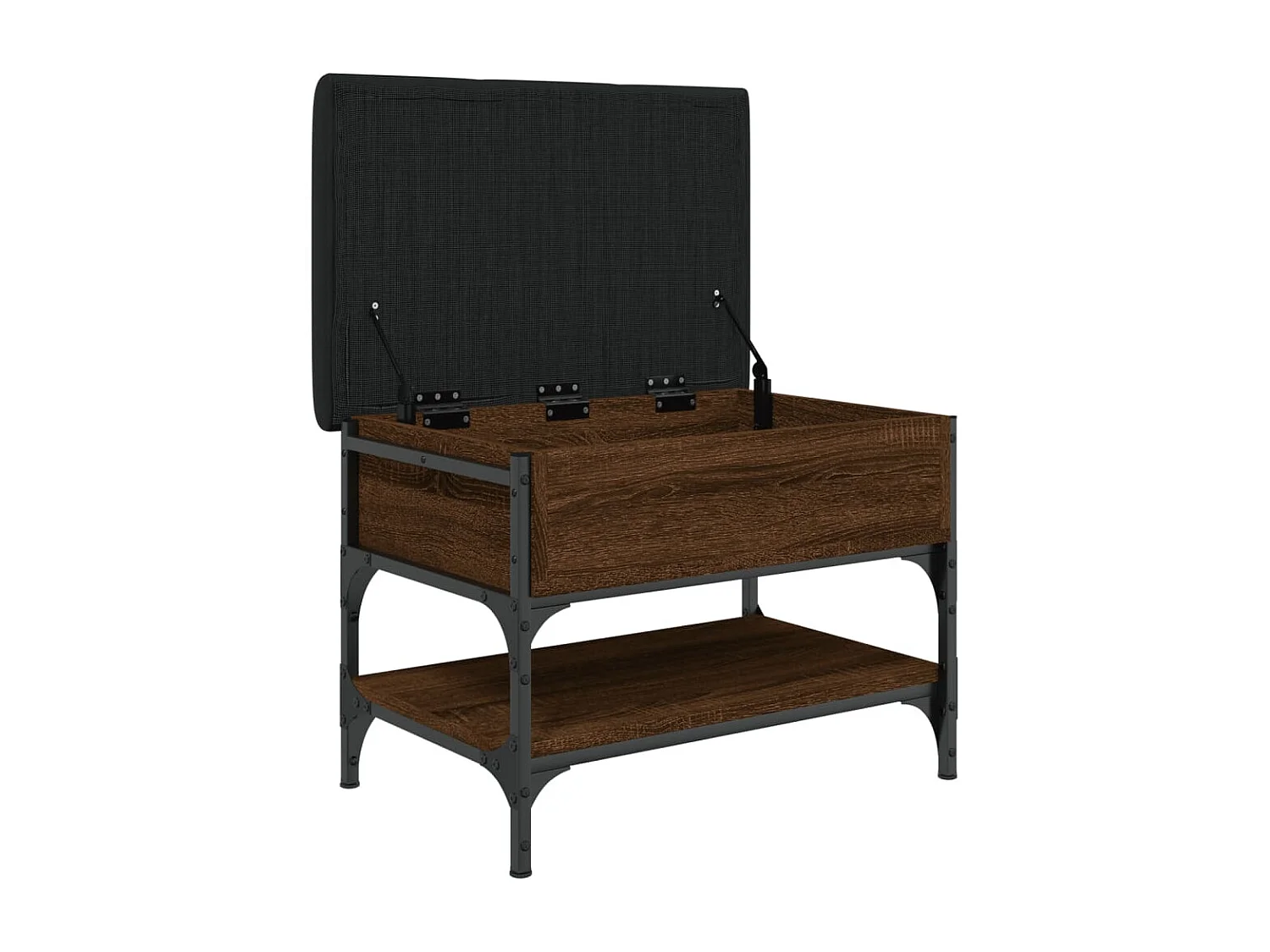 Schuhbank Braun Eichen-Optik 62x42x45 cm Holzwerkstoff