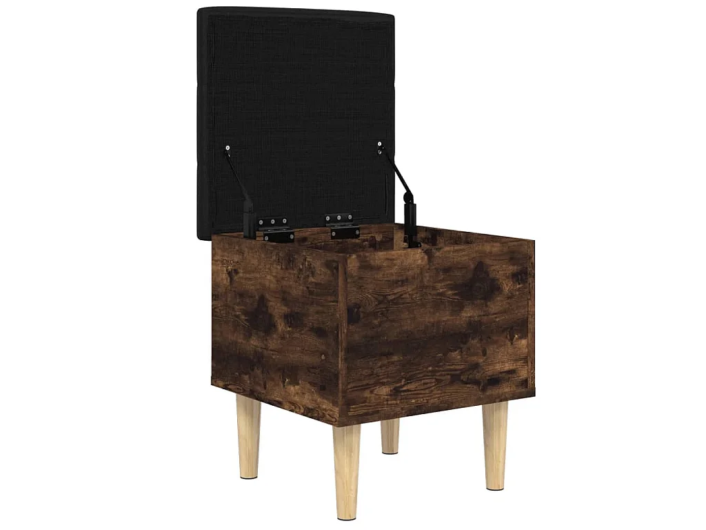 Sitzbank mit Stauraum Räuchereiche 42x42x46 cm Holzwerkstoff