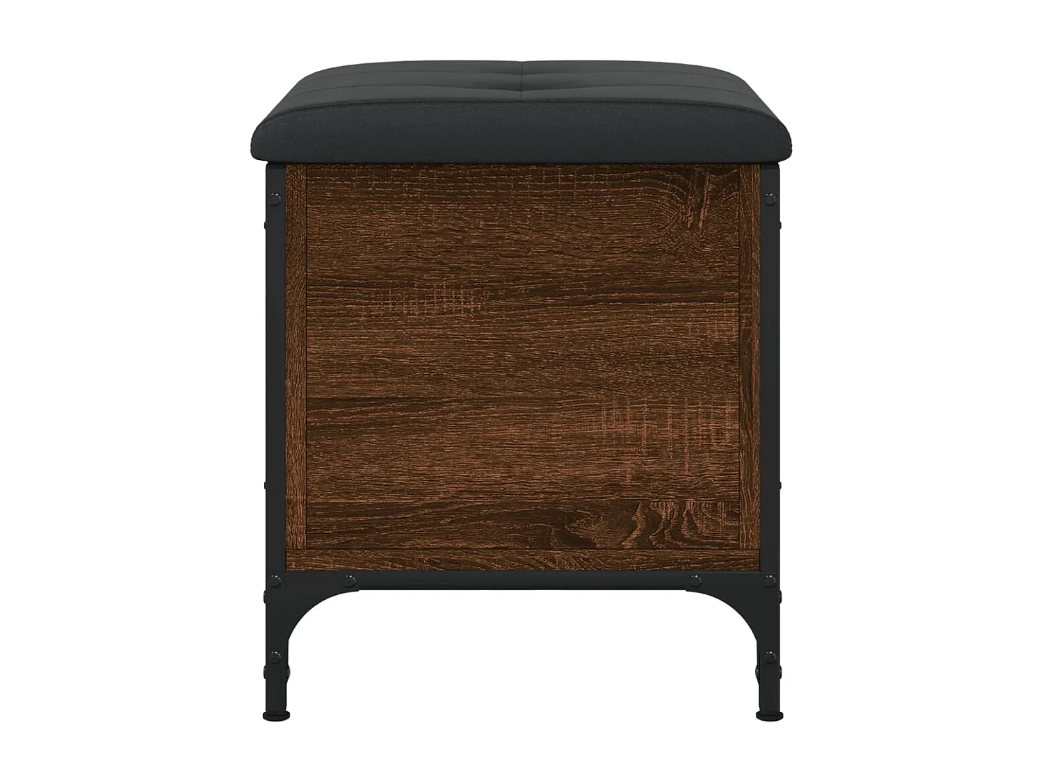 Banc de rangement chêne marron 42x42x45 cm bois d'ingénierie