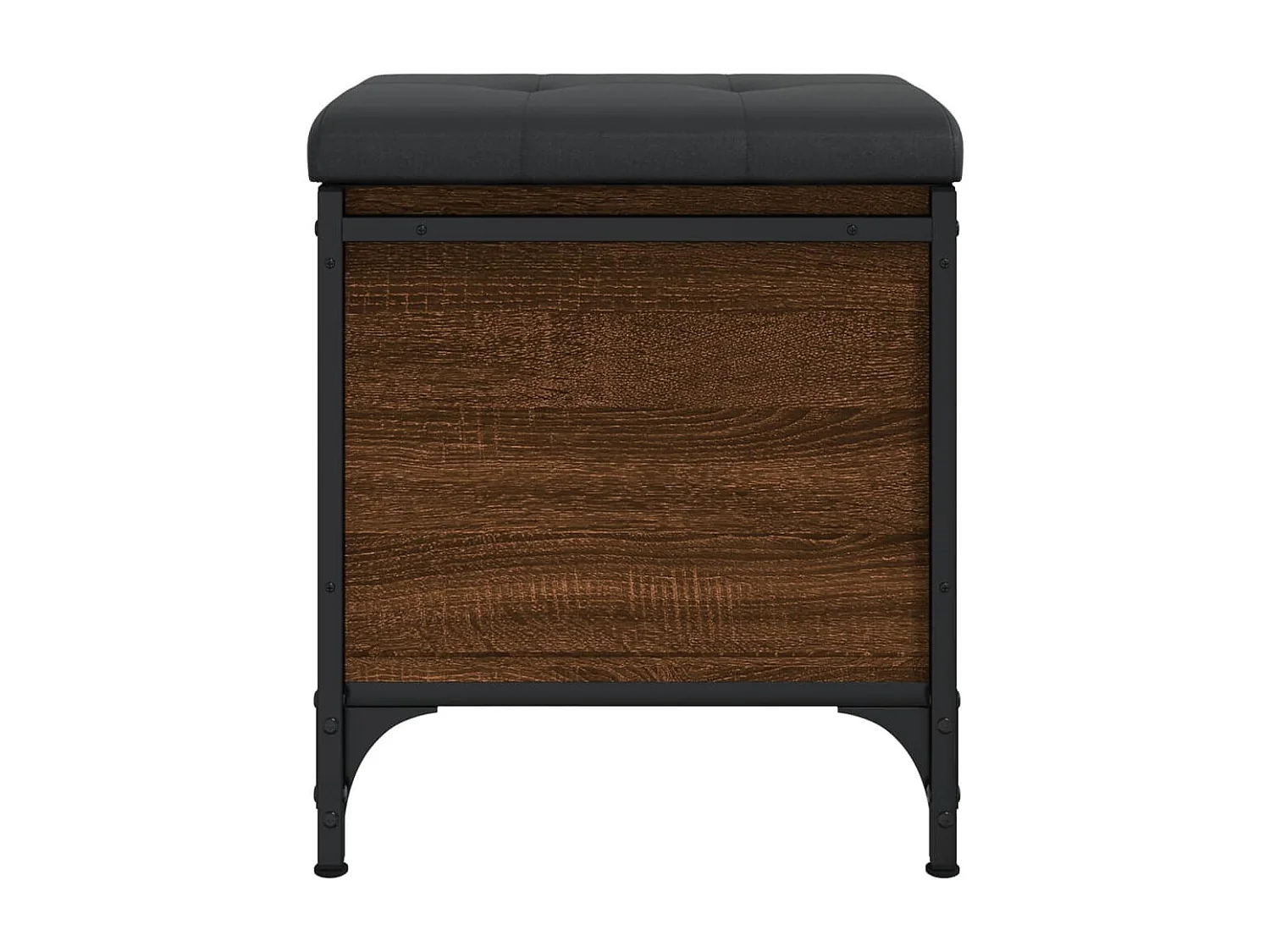 Banc de rangement chêne marron 42x42x45 cm bois d'ingénierie