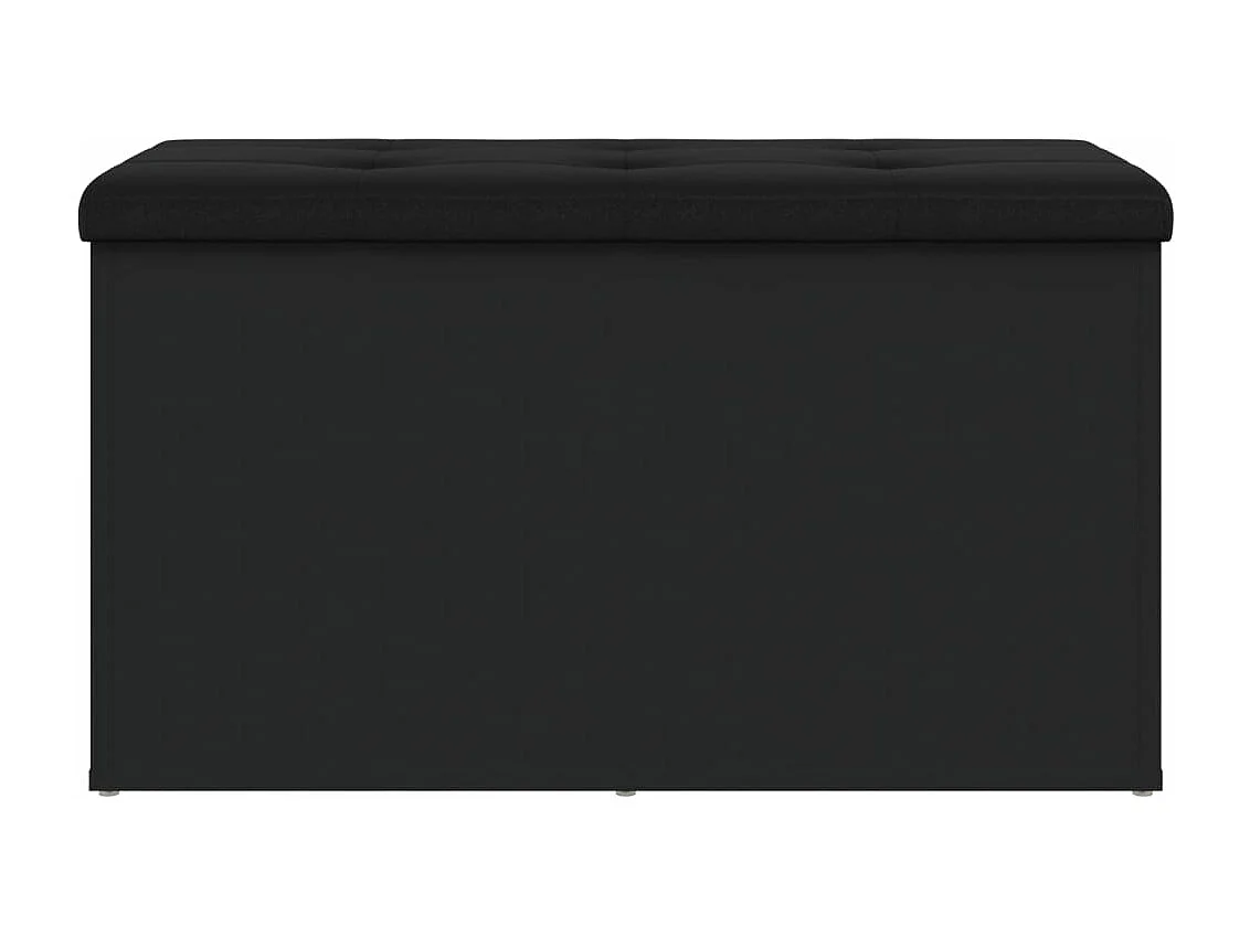 Banco de arrumação 82x42x45 cm derivados de madeira preto