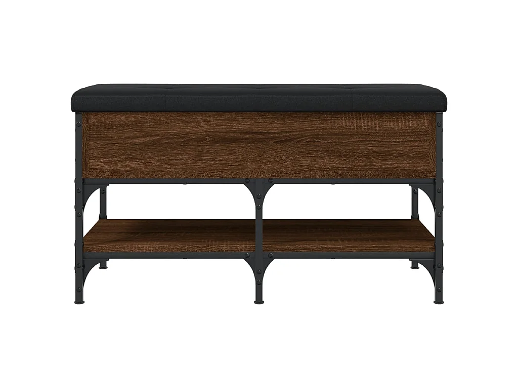 Schuhbank Braun Eichen-Optik 82x42x45 cm Holzwerkstoff