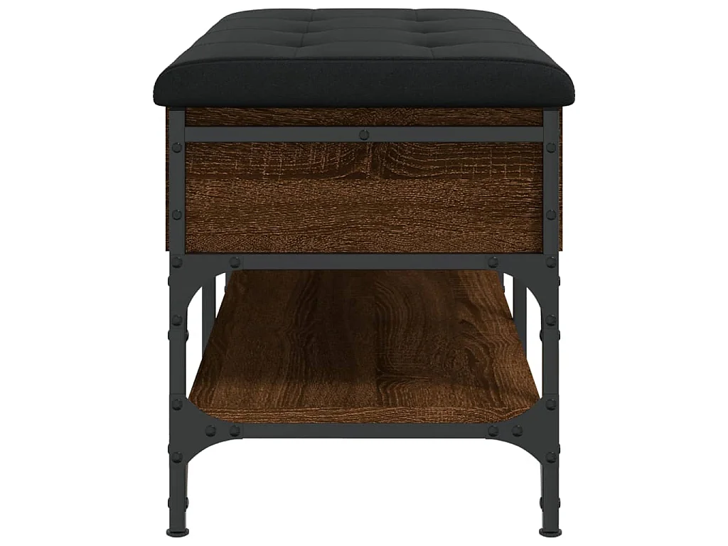 Schuhbank Braun Eichen-Optik 82x42x45 cm Holzwerkstoff