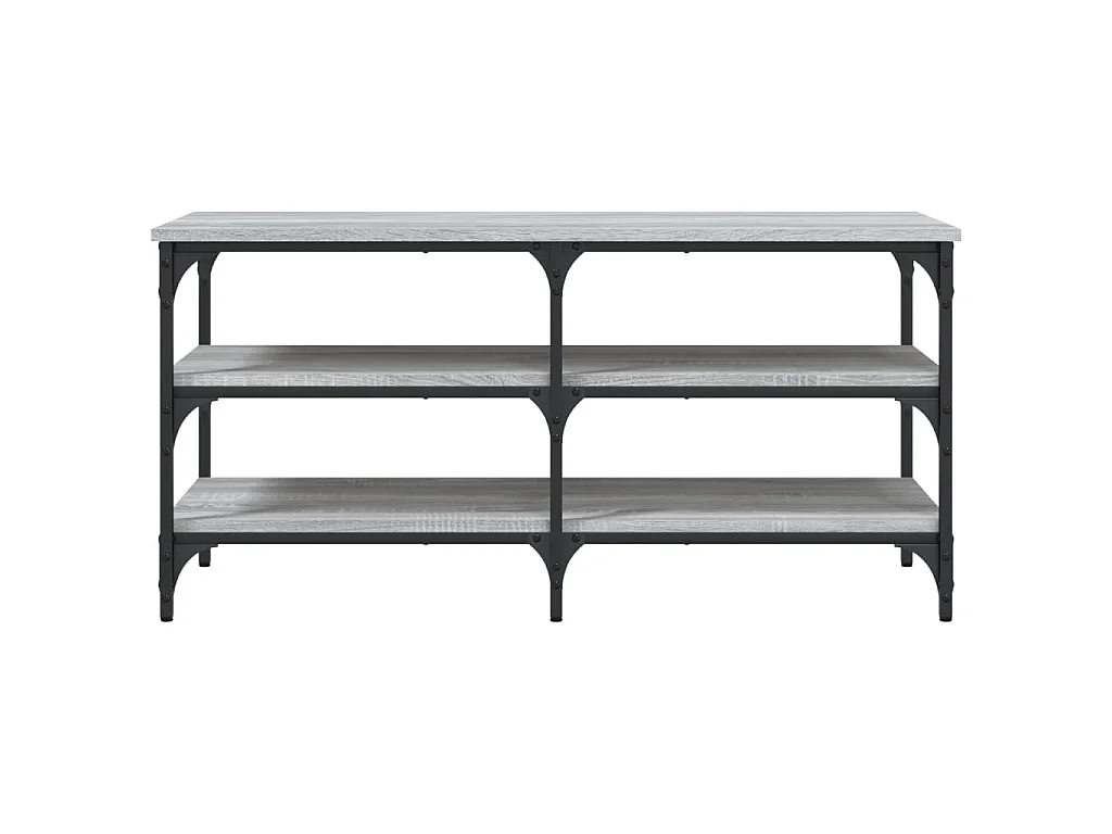 Banco sapateira 100x38,5x49cm derivados madeira cinzento sonoma
