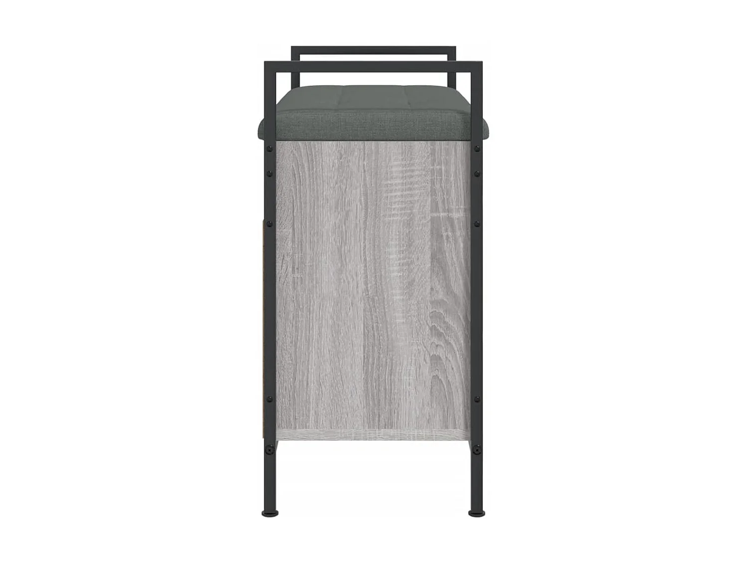 Schoenenbank 65,5x32x57,5 cm bewerkt hout grijs sonoma