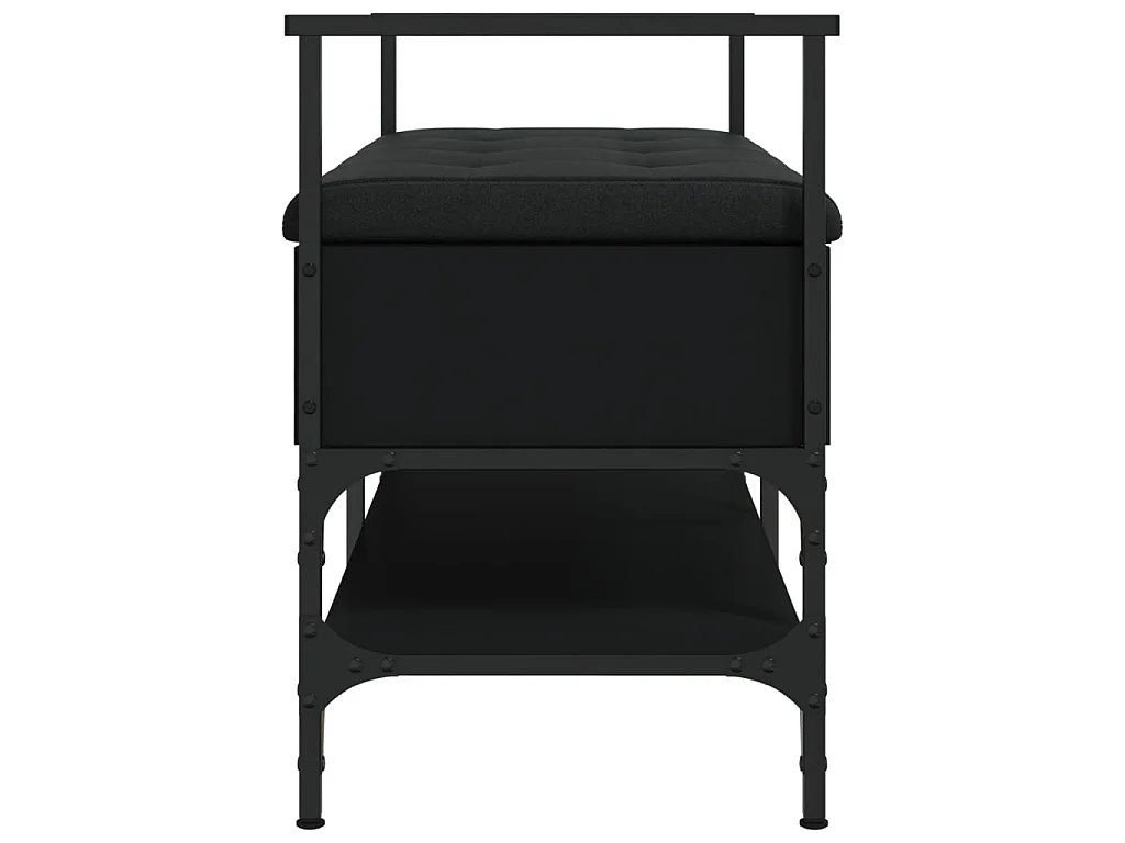 Banco sapateira 85,5x42x57,5 cm derivados de madeira preto