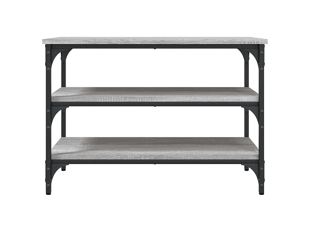 Schuhbank Grau Sonoma 70x38,5x49 cm Holzwerkstoff