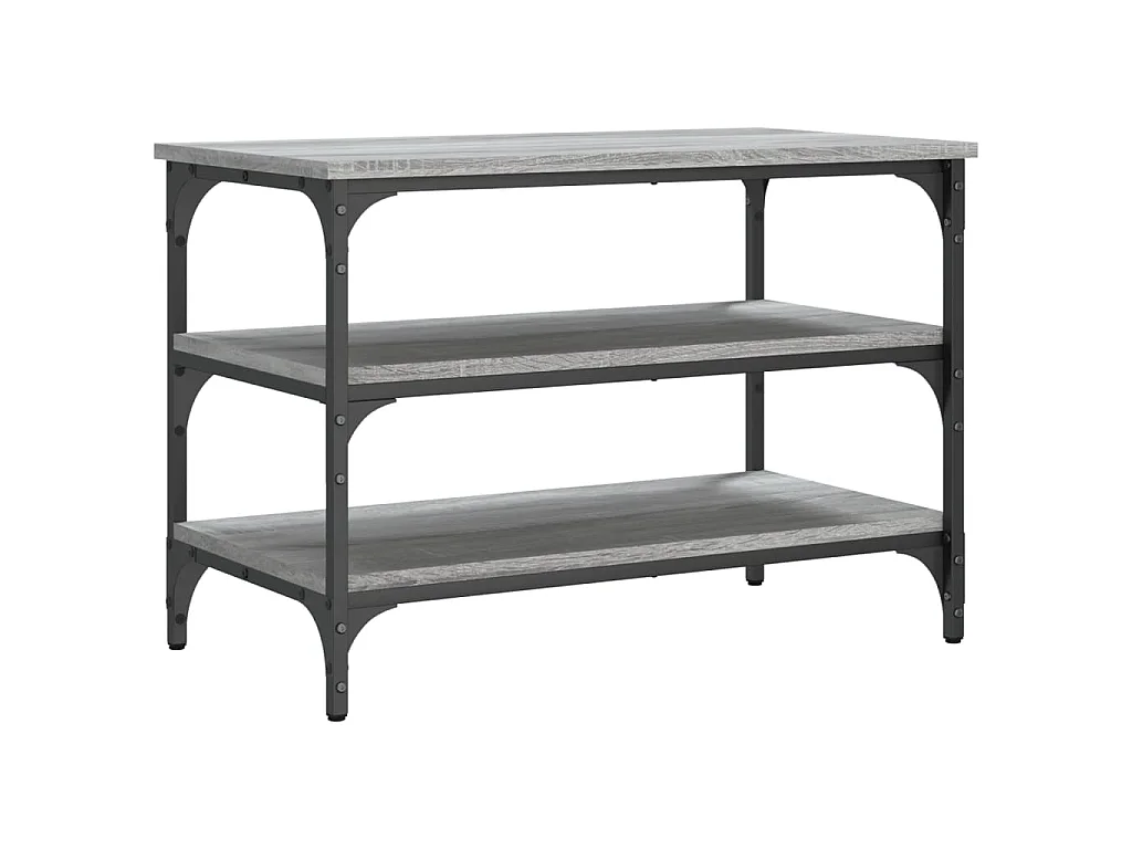 Schuhbank Grau Sonoma 70x38,5x49 cm Holzwerkstoff