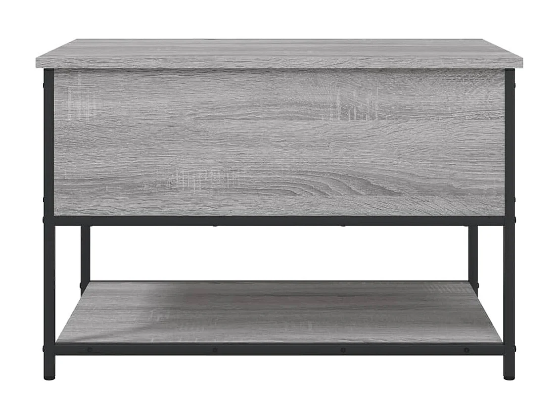 Banco arrumação 70x42,5x47 cm derivados madeira cinzento sonoma