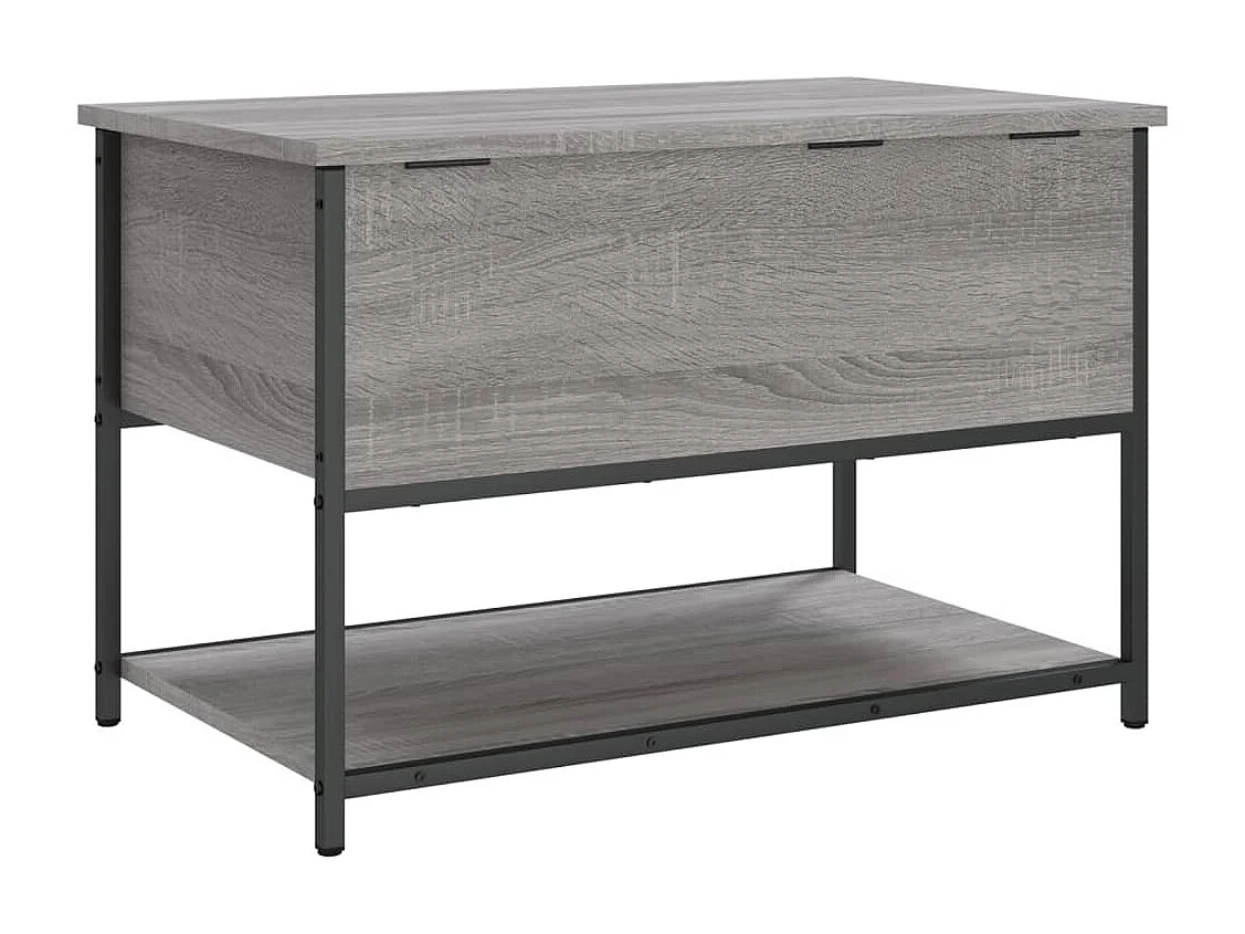 Banc de rangement sonoma gris 70x42,5x47 cm bois d'ingénierie