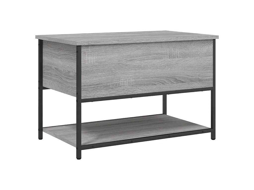 Banc de rangement sonoma gris 70x42,5x47 cm bois d'ingénierie