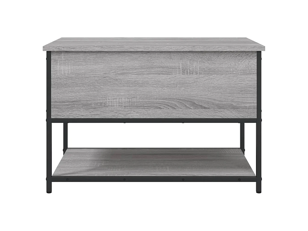 Banc de rangement sonoma gris 70x42,5x47 cm bois d'ingénierie