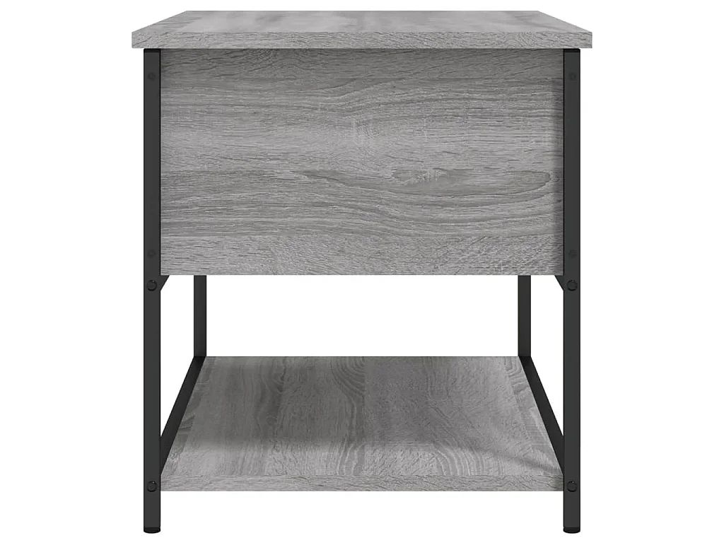 Banc de rangement sonoma gris 70x42,5x47 cm bois d'ingénierie