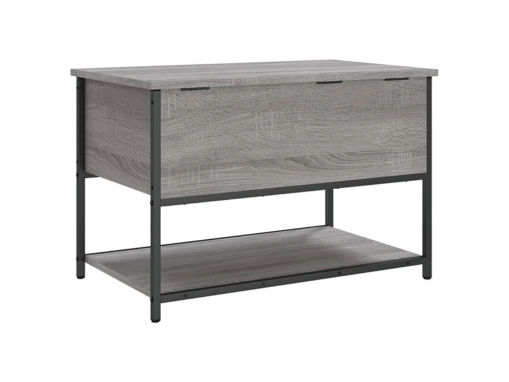 Banc de rangement sonoma gris 70x42,5x47 cm bois d'ingénierie