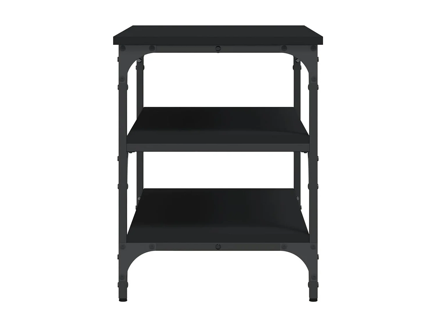 Schuhbank Schwarz 70x38,5x49 cm Holzwerkstoff