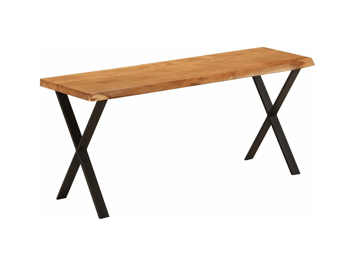Bank Baumkante 105 cm Massivholz Akazie