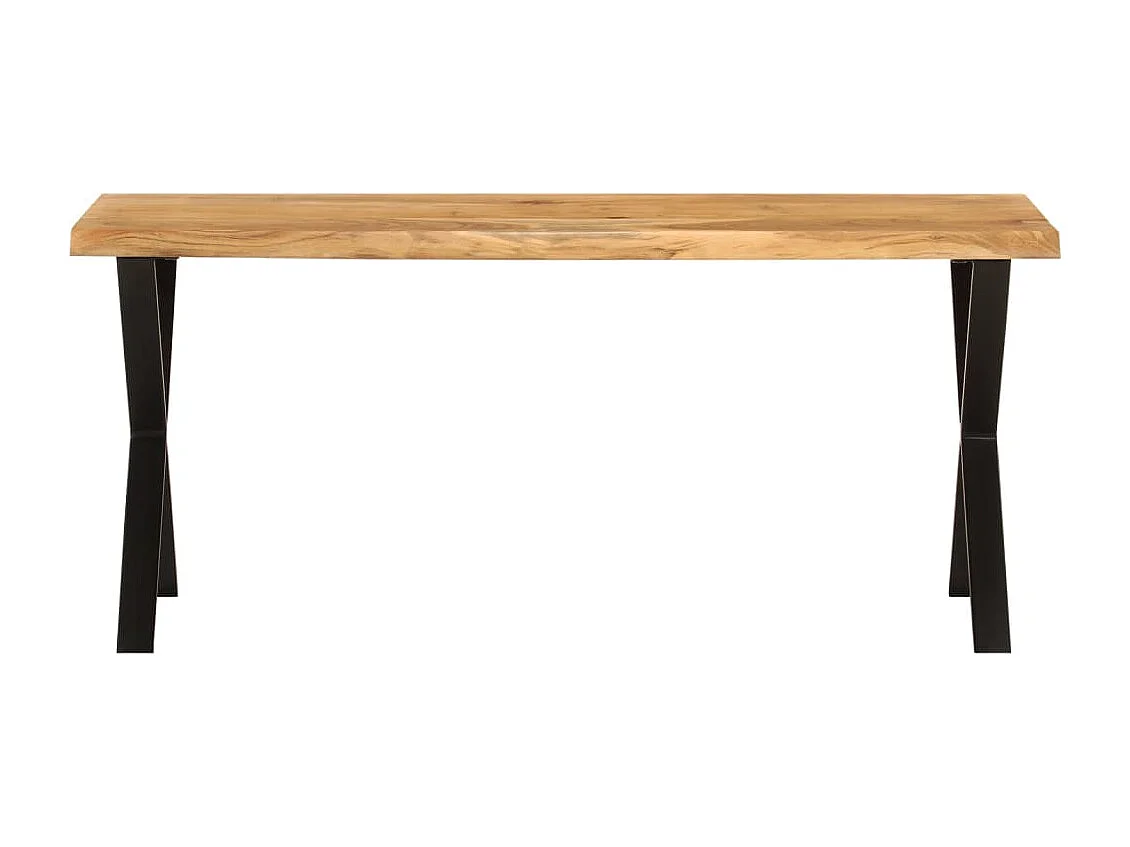 Bankje met natuurlijke rand 105 cm massief acaciahout