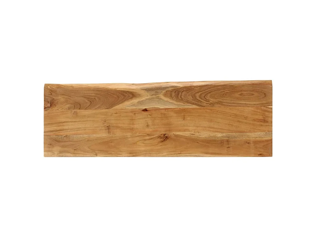 Banc avec bord vivant 105 cm bois d'acacia massif