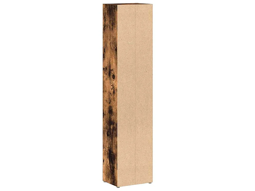 CD-Regale 2 Stk. Räuchereiche 21x16x93,5 cm Holzwerkstoff