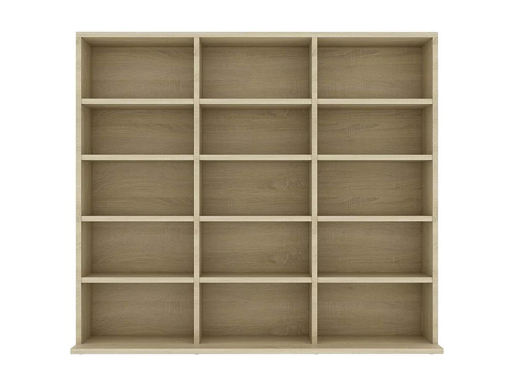 Cd-kast 100x23x89,5 cm bewerkt hout sonoma eikenkleurig