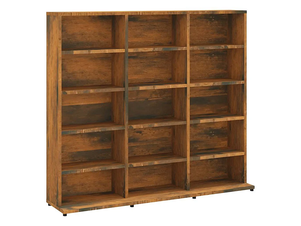 CD-Regal Räuchereiche 100x23x89,5 cm Holzwerkstoff