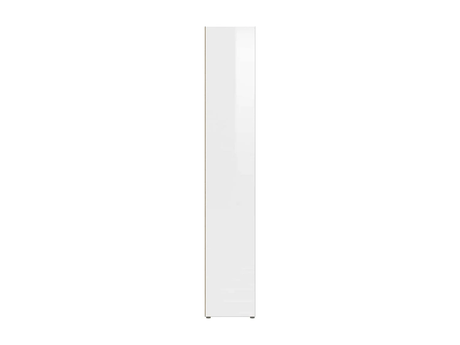 Scaffali Porta CD 2 pz Bianco Lucido 21x16x93,5 cm Multistrato