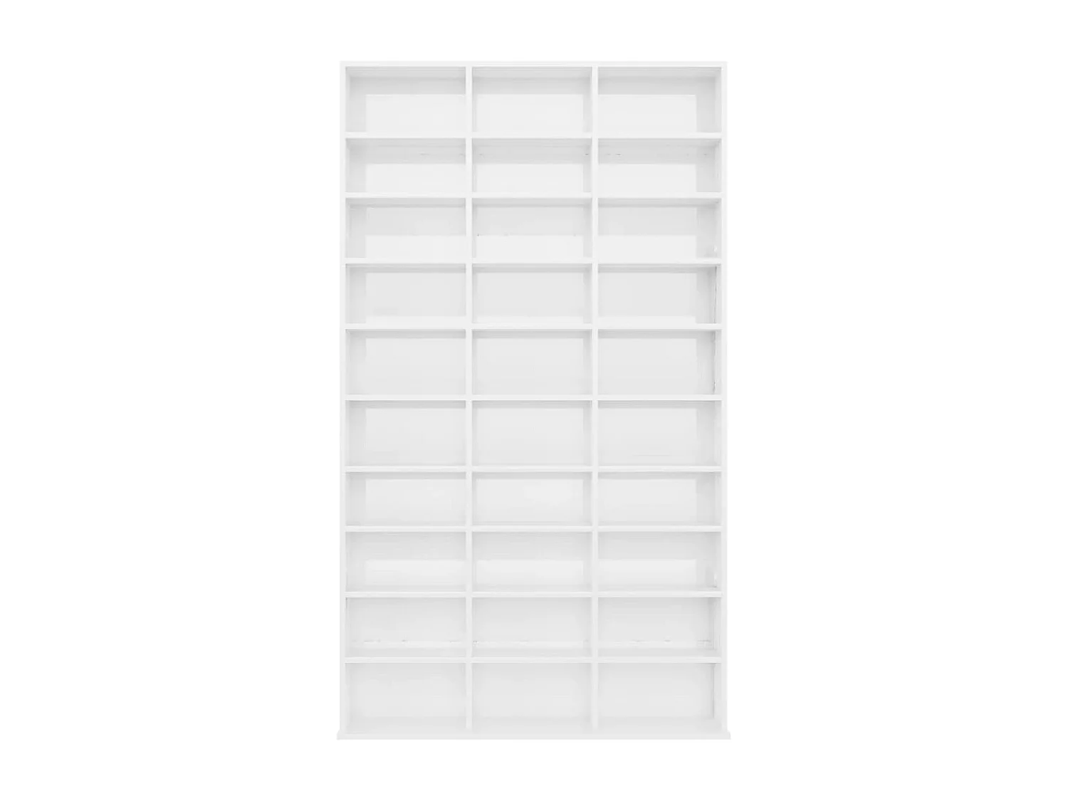 Mobile Porta TV Bianco Lucido 102x16x177,5 cm Legno Multistrato